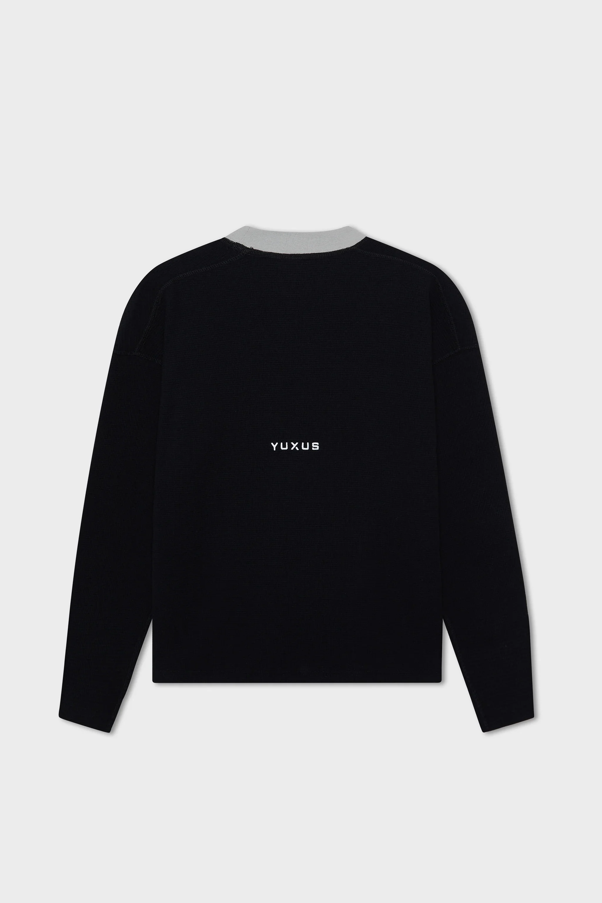 BLACK "CRONOS" WAFFLE LONGSLEEVE - Image 4