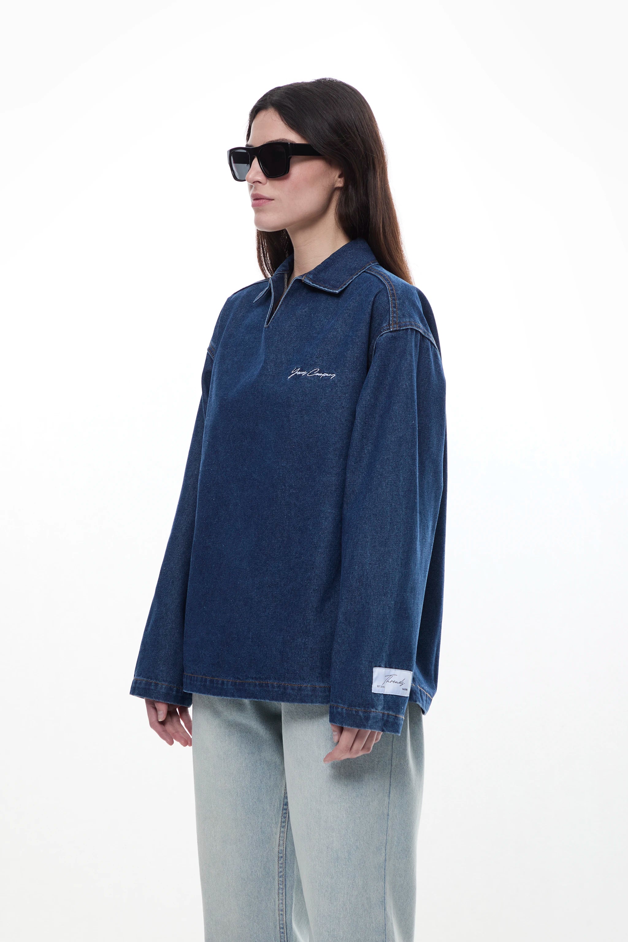 COSMIC "THREADS" DENIM POLO - Image 7