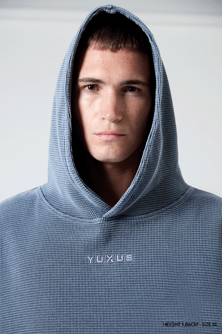 INDIGO "CRONOS" HOODIE - Image 2