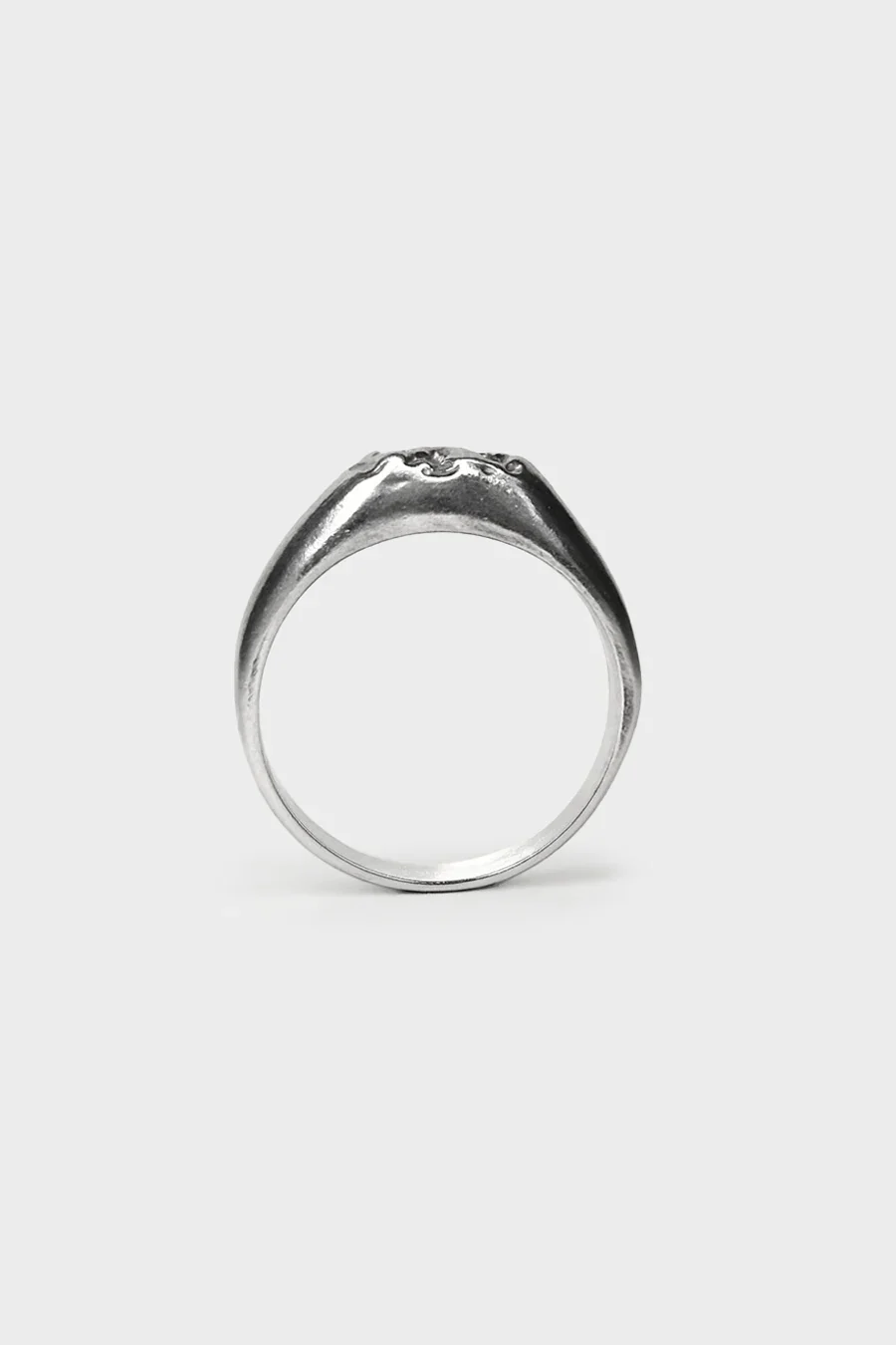 SIGNET "CRINKLED 925" RING - Image 3