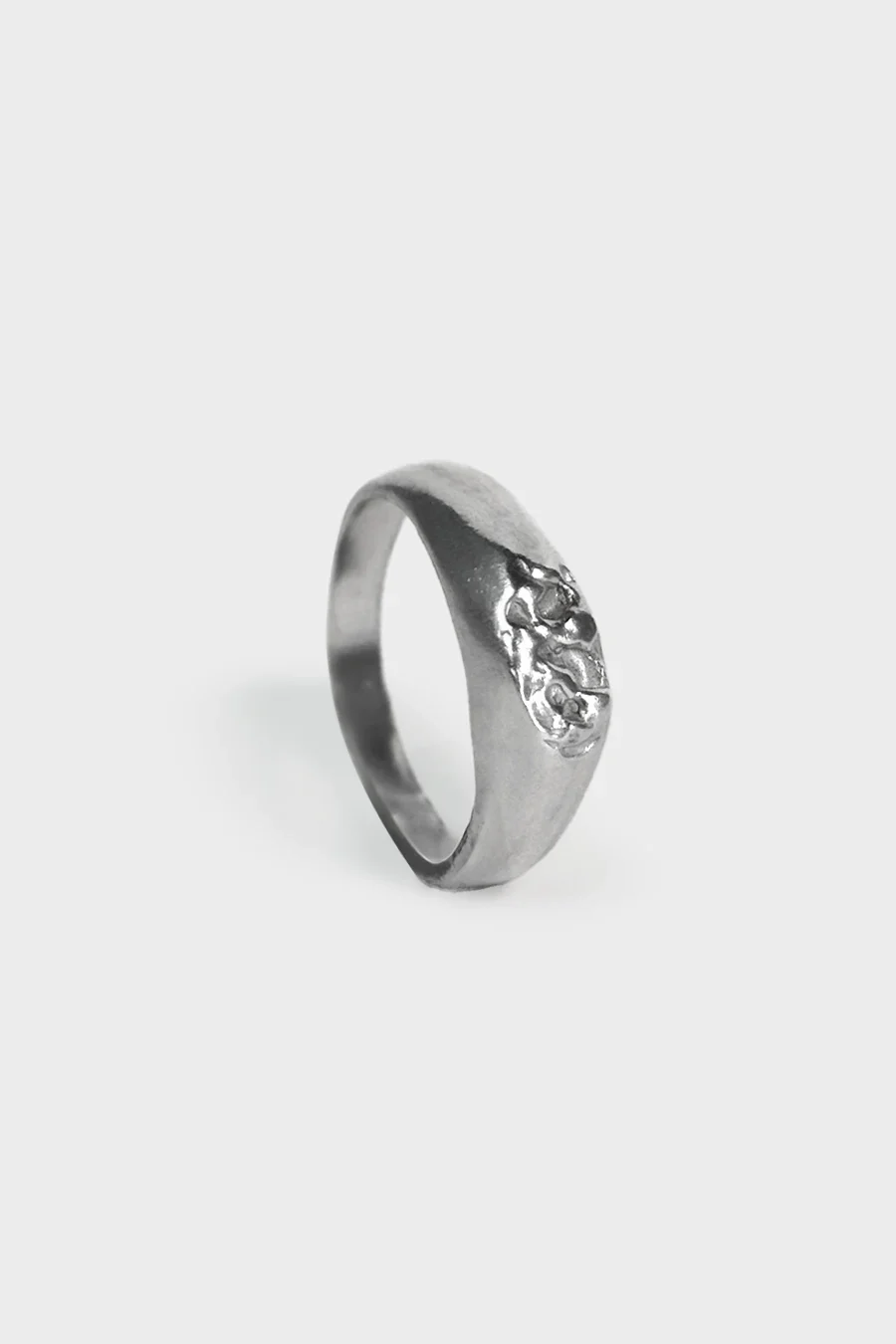 SIGNET "CRINKLED 925" RING - Image 5