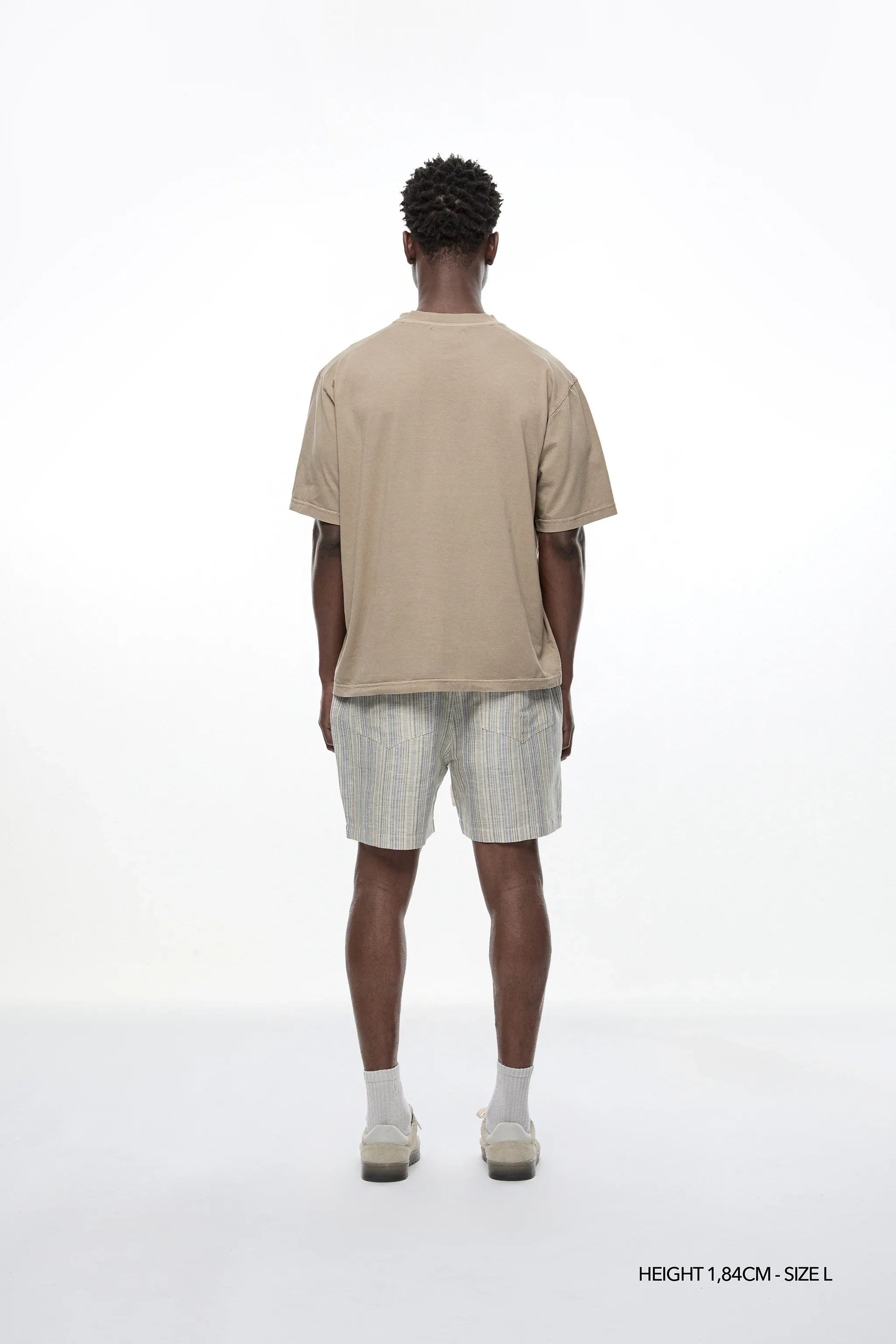 STRIATA "LINEN" SHORTS - Image 6
