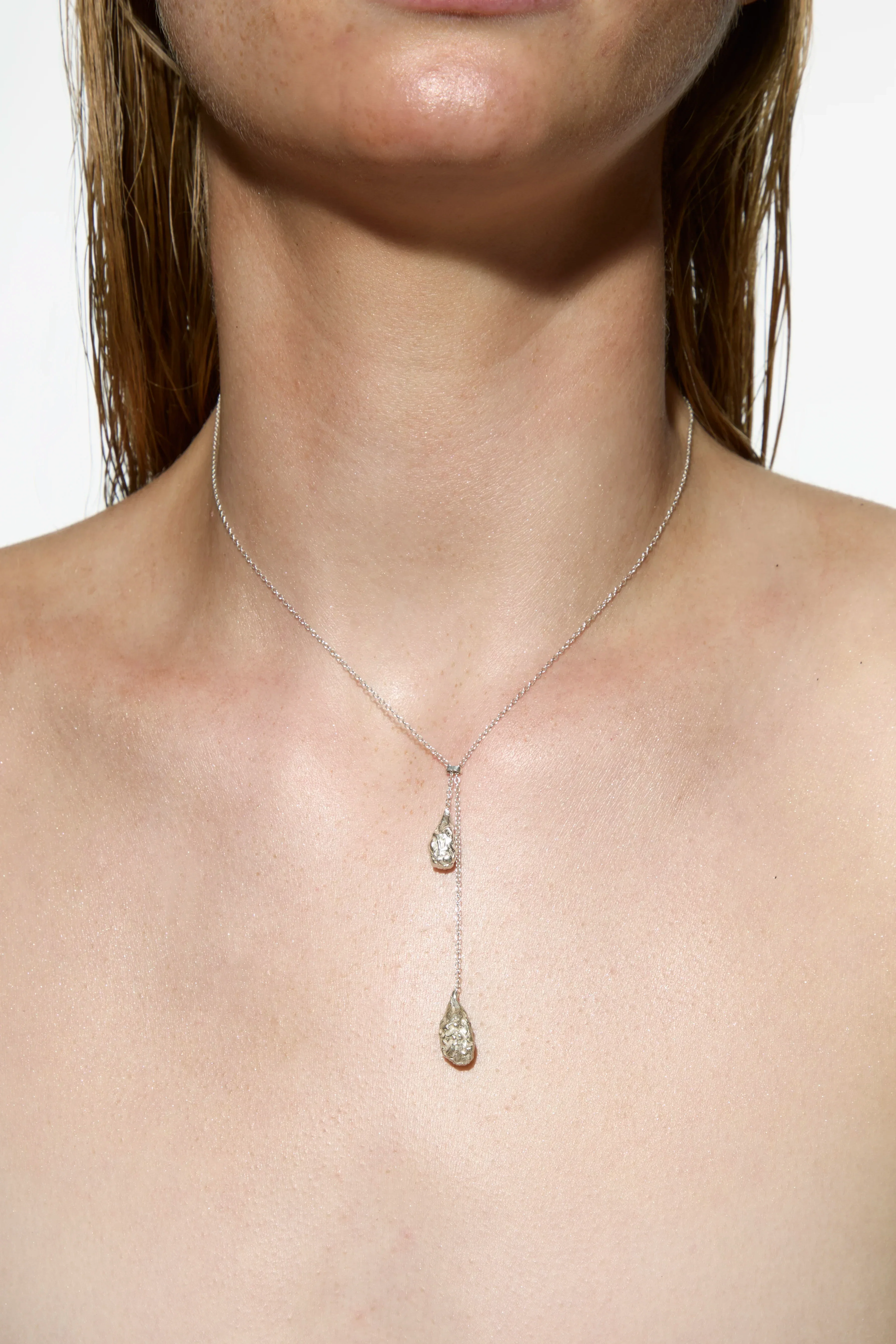 TEARS "CRINKLED 925" NECKLACE - Image 4